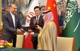 امضا بیانیه مشترک ایران و عربستان