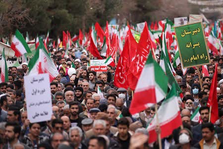 گوشه هایی از مراسم راهپیمایی ۲۲ بهمن در کرمان