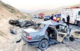 ۴۰ نفر در تصادفات نوروزی کرمان جان باختند